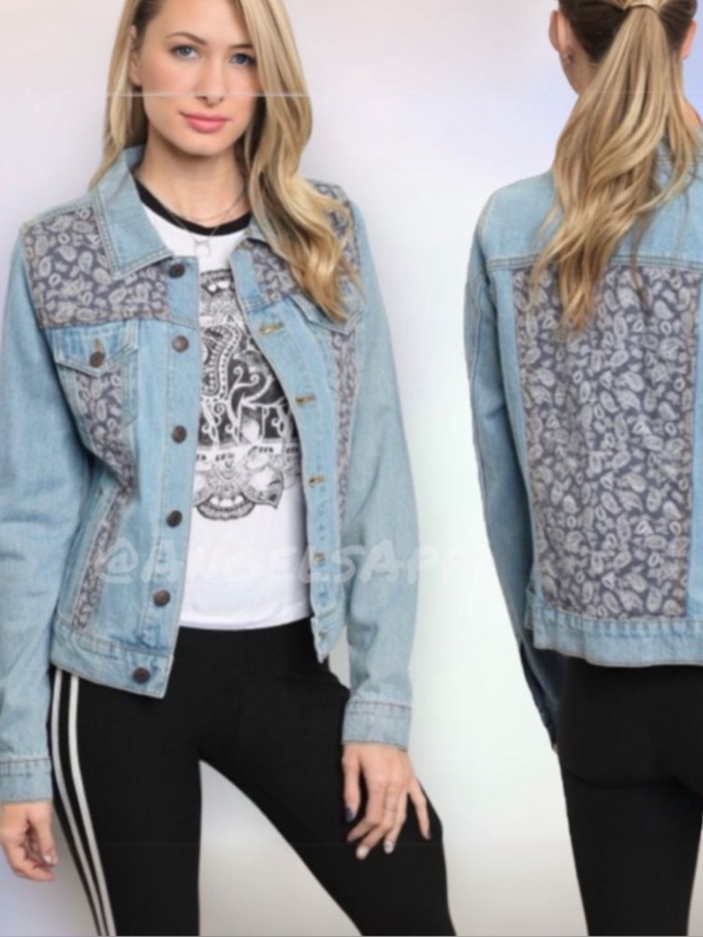 Vintage Vibes Jean Jacket with a new twist😎 NEW✔️